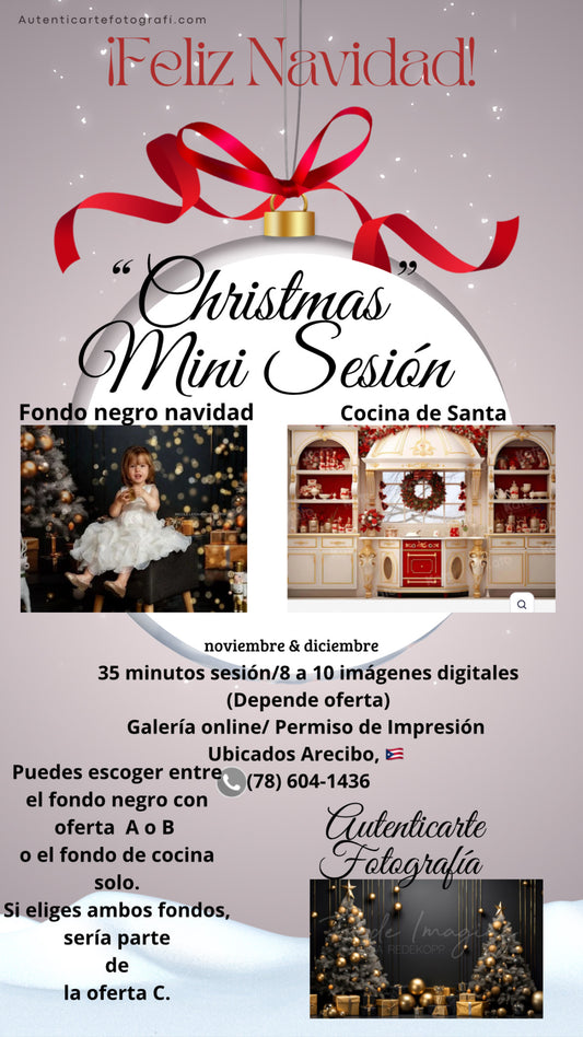 Mini sesiones de Navidad 2024- 2025