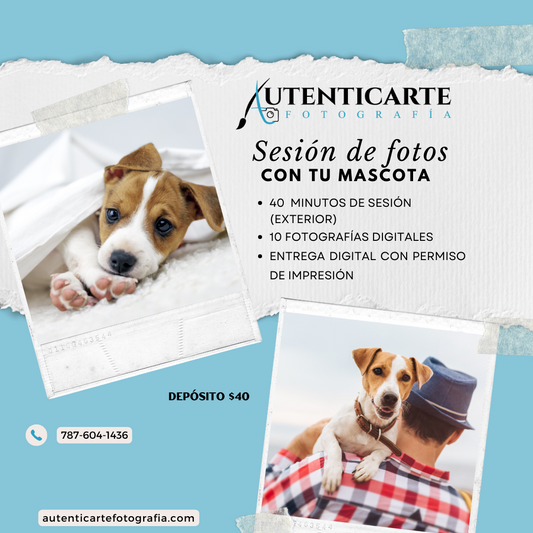 Sesión con la mascota